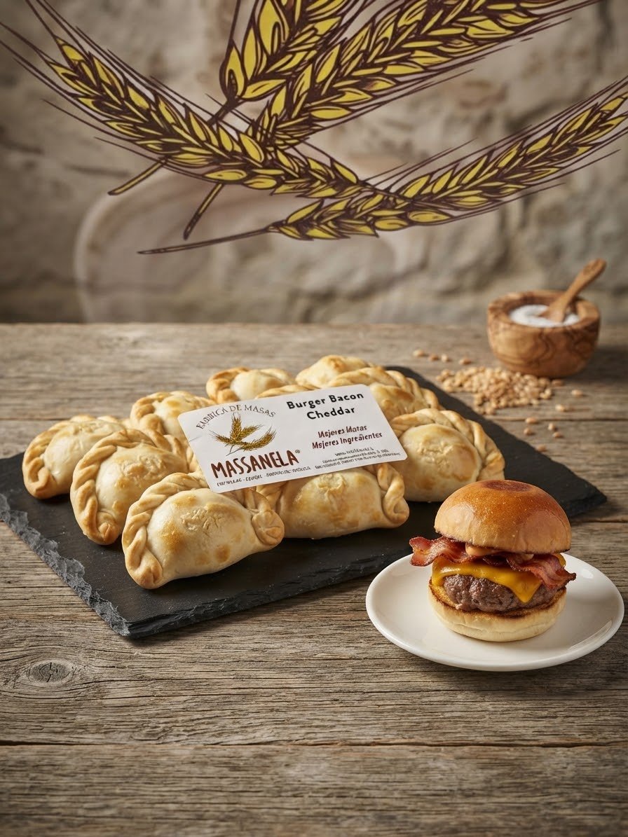 Empanadas de Cóctel Burger Bacon Cheddar – Empanadas de Cóctel Massanela